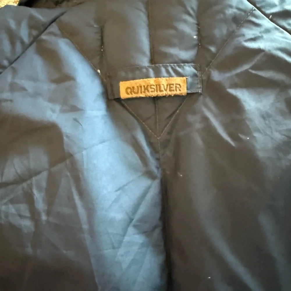 Quiksilver Black Quilted Jacket